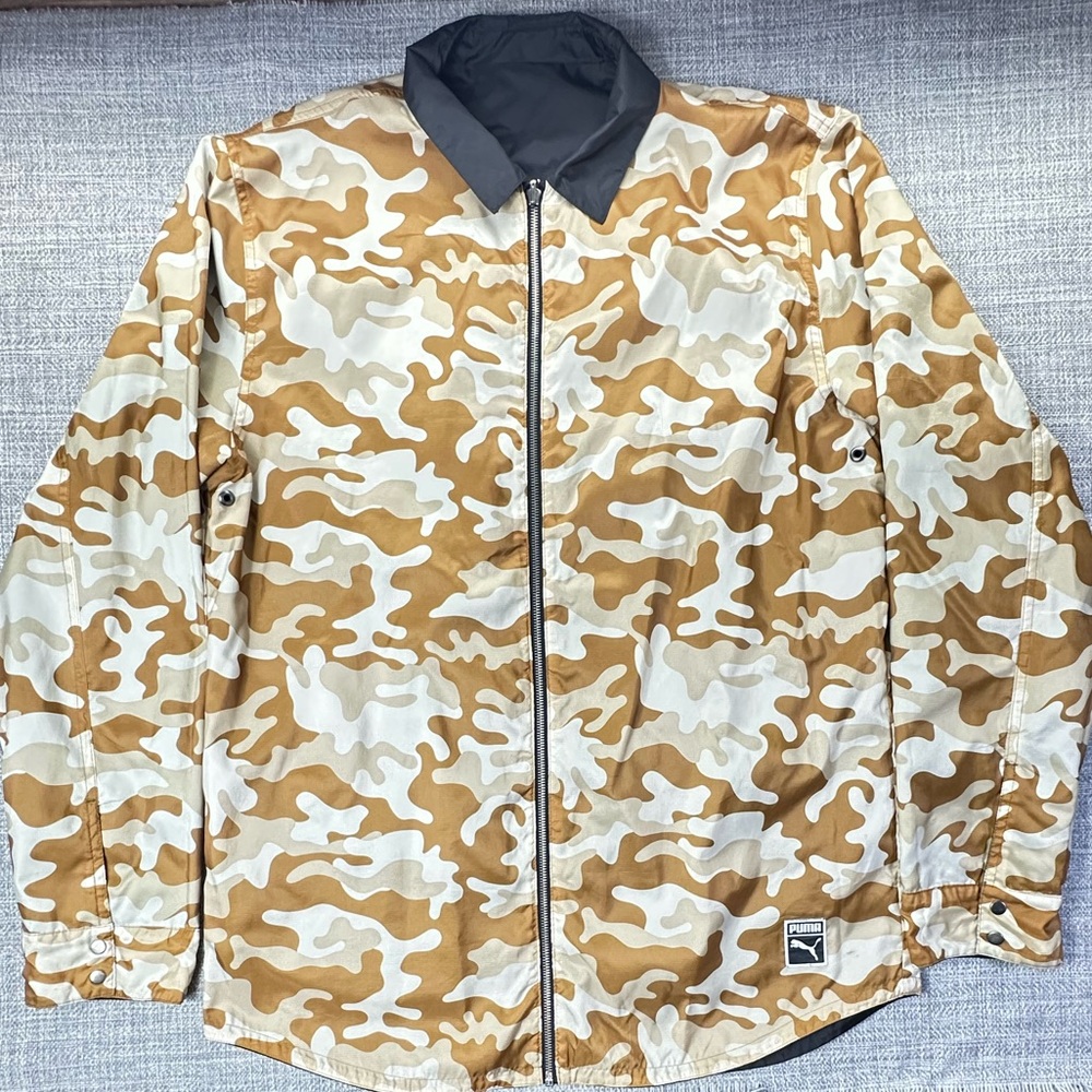 Puma 2 in 1 Reversible Windbreaker Jacket XL Black/Camo